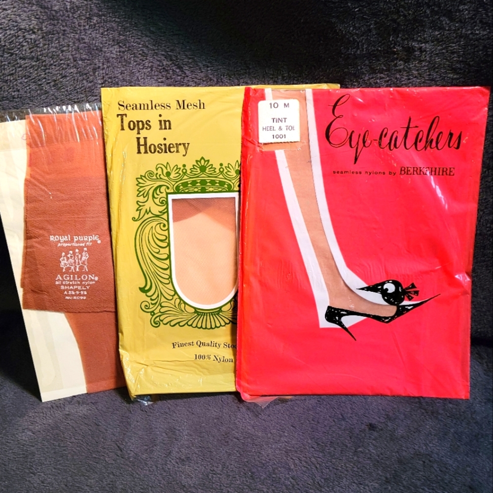 Lot of vintage nude stockings